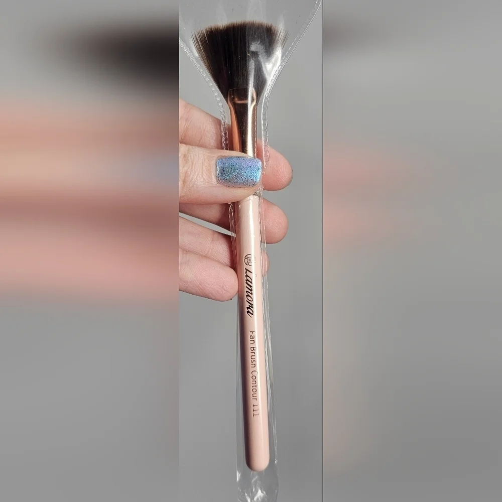 Lamora Pro Face Contour Brush Set Of 5 Contouring Sculpting & Highlighting Pink